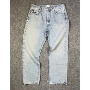 AGOLDE Womens Jeans Size 30 90's Jeans Light Wash Button Fly